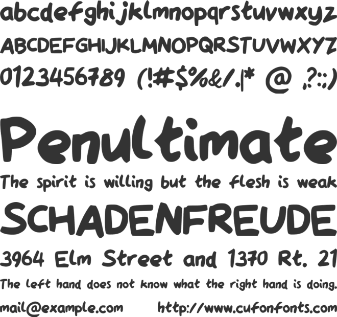 QAReports font preview