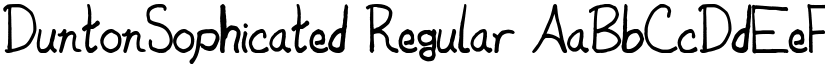 DuntonSophicated Regular font