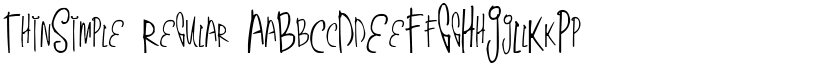 ThinSimple Regular font