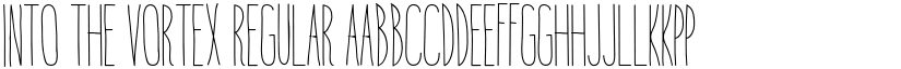 Into the Vortex Regular font