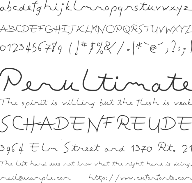 ToubibDemo font preview