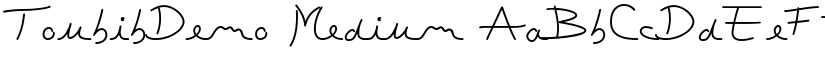 ToubibDemo Medium font