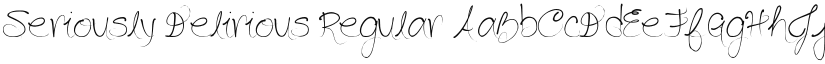 Seriously Delirious font download