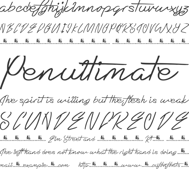 Eternal Fascination font preview