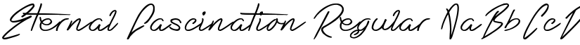 Eternal Fascination Regular font