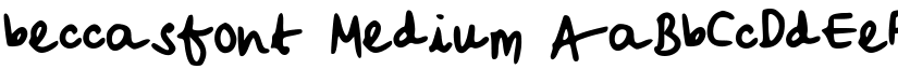 beccasfont Medium font