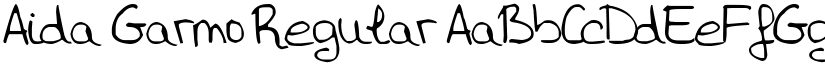 Aida Garmo Regular font