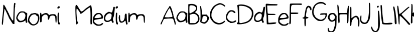 Naomi Medium font