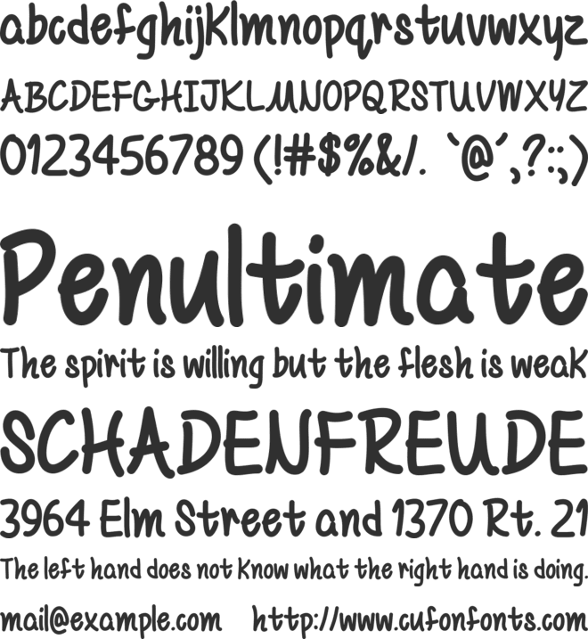 Mf Be Yourself font preview