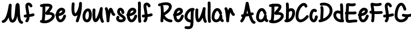 Mf Be Yourself Regular font