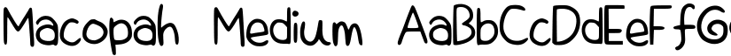 Macopah Medium font