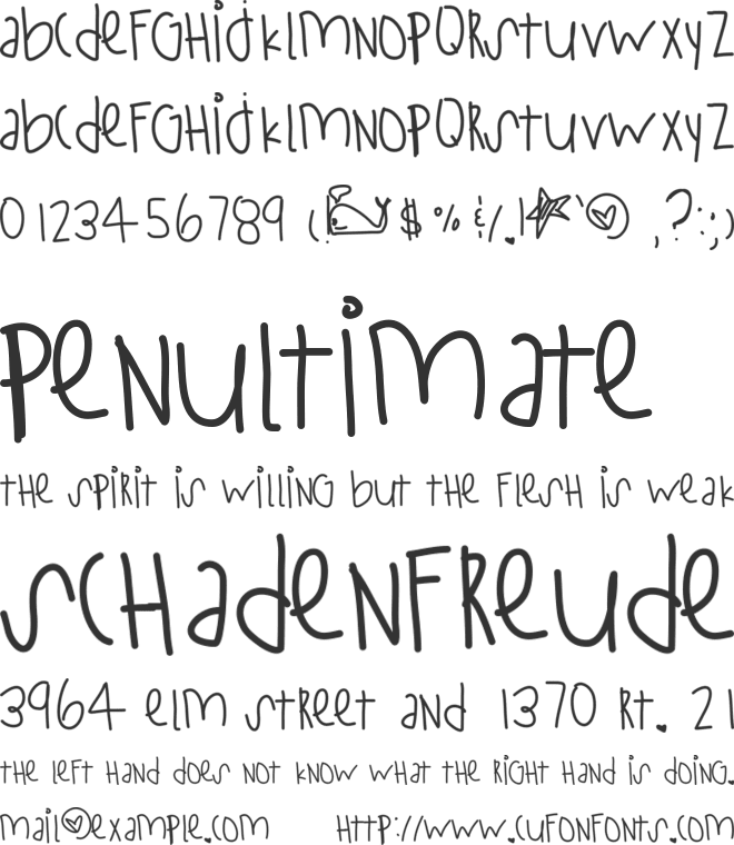 StayStrong font preview