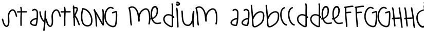 StayStrong Medium font