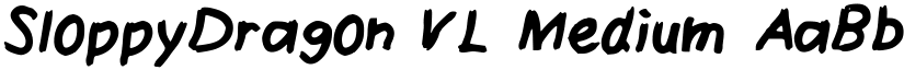 SloppyDragon_VL Medium font