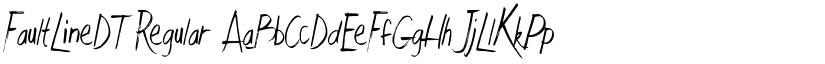 FaultLineDT Regular font