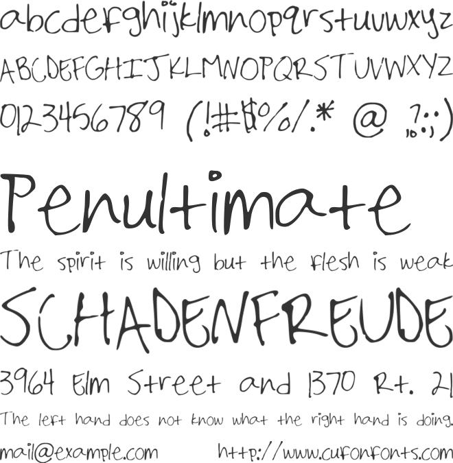 Shailene_Marks font preview