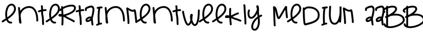 EntertainmentWeekly Medium font