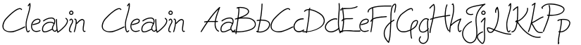 Cleavin Cleavin font