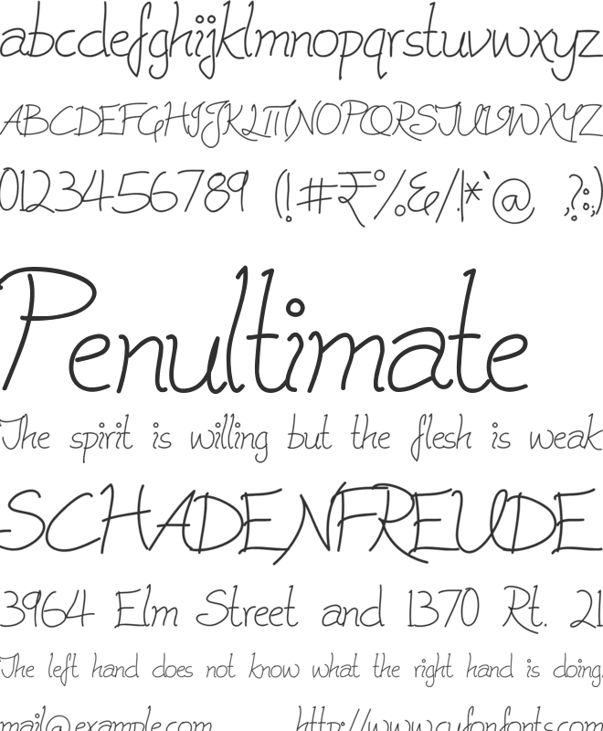 Cleavin font preview