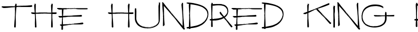 The Hundred King Regular font