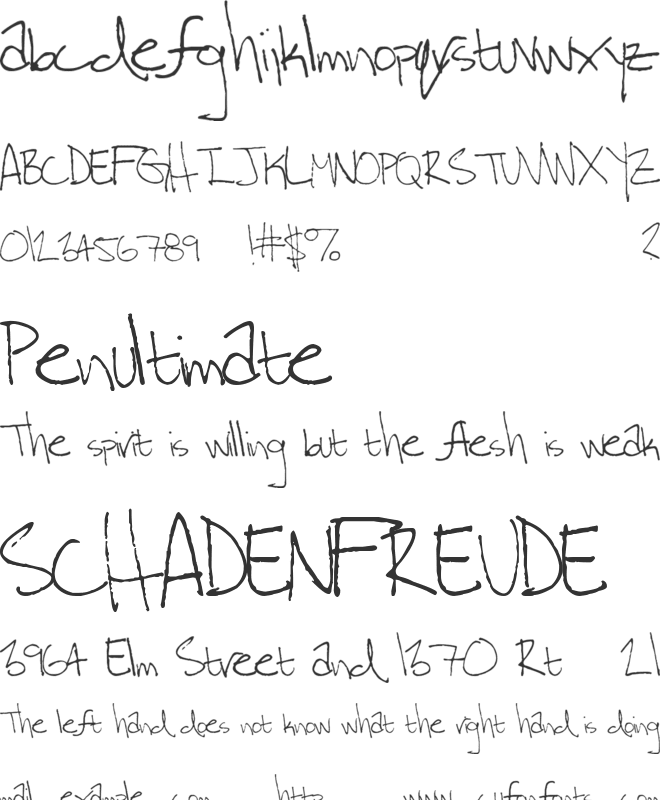 TeaParty font preview