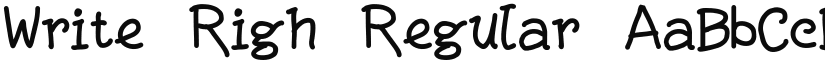 Write Righ font download