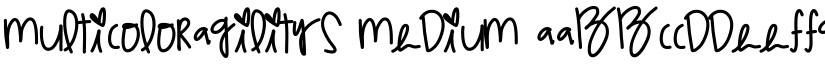 MulticolorAgilitys Medium font