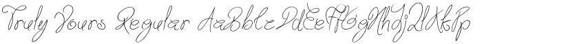 Truly Yours font download