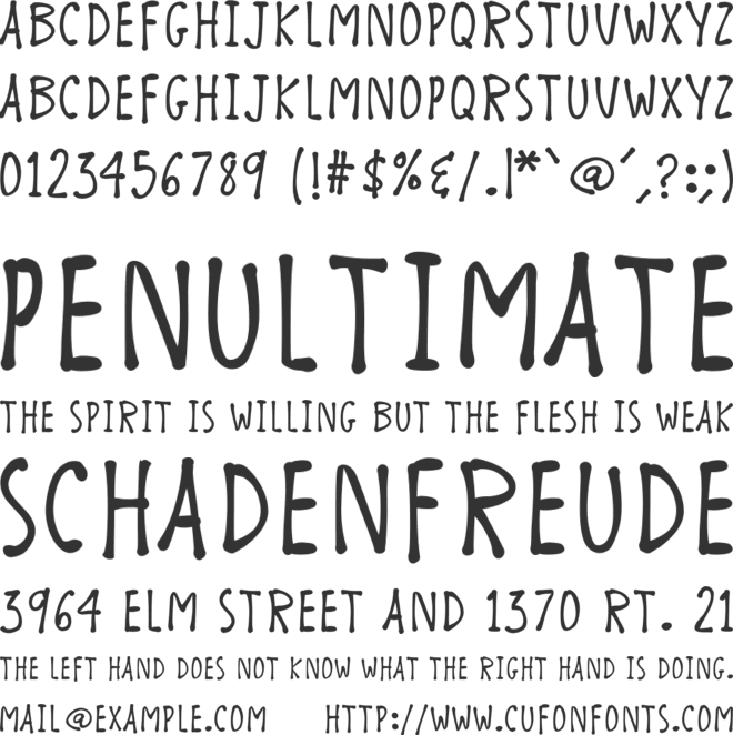 K26ChicoryBean font preview