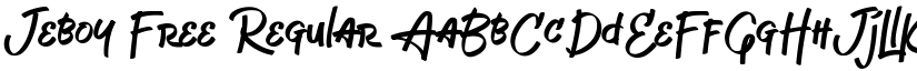 Jeboy Free Regular font