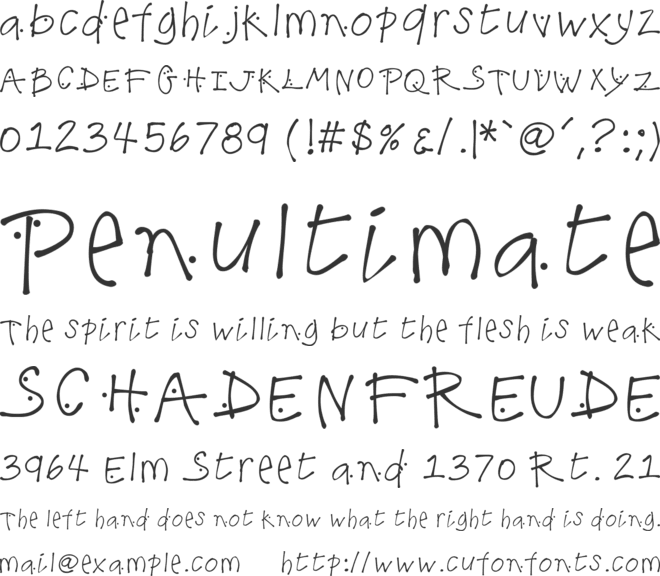 K26LilacMist font preview