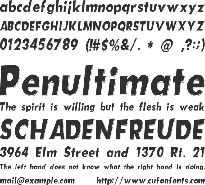 Hotplate font preview