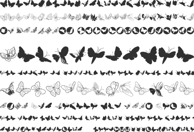ButterFly font preview