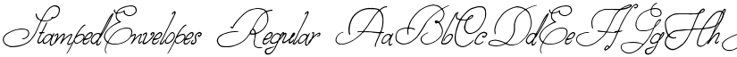 StampedEnvelopes font download