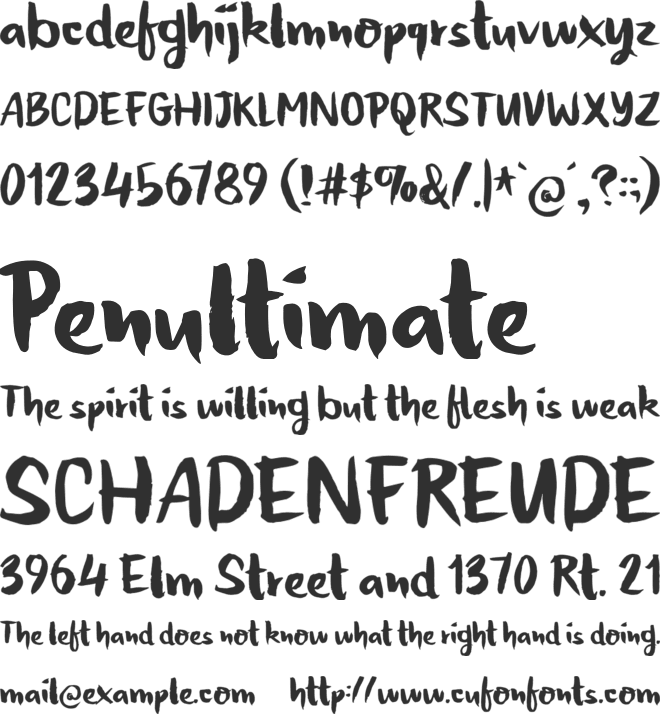 Honeyvoid DEMO font preview
