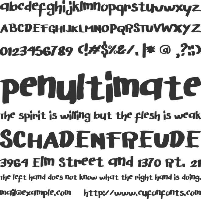 Arigato font preview