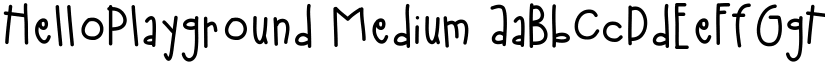 HelloPlayground Medium font