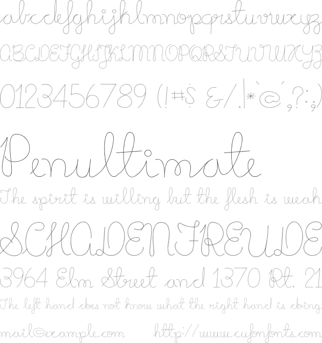 Mikelis font preview