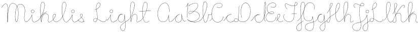 Mikelis Light font
