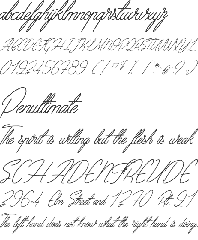 Sentimental Beach font preview