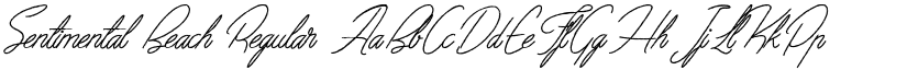 Sentimental Beach Regular font