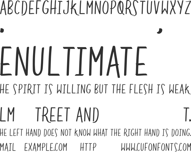 Higher font preview