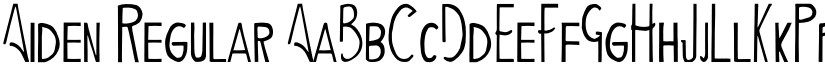 Aiden Regular font