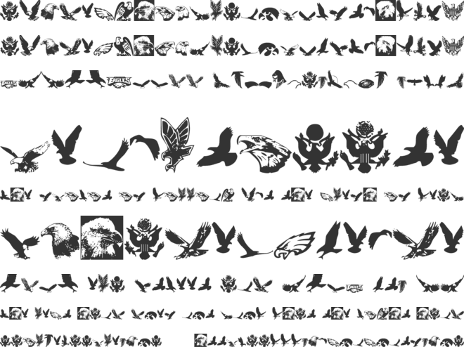 Eaglemania font preview