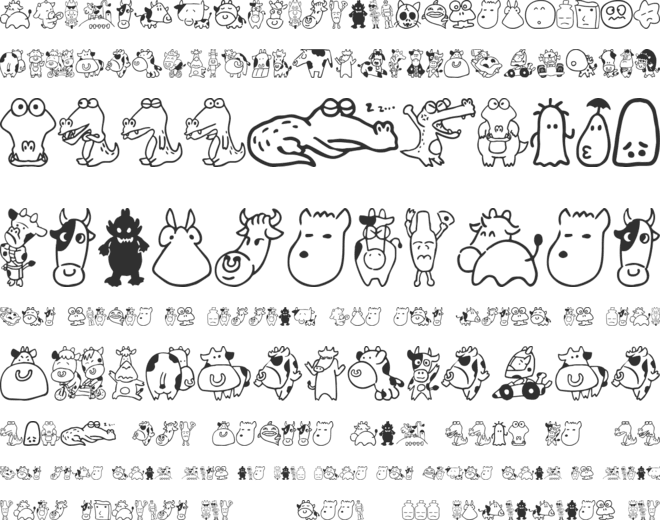 Sakabe Animal 03 font preview