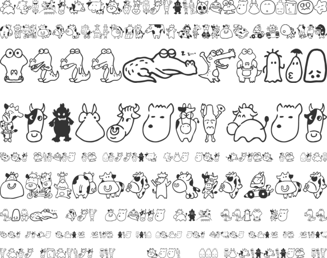 Sakabe Animal 03 font preview