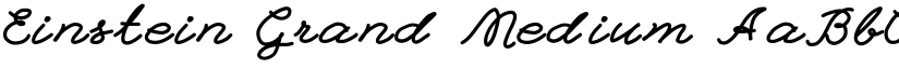 Einstein Grand Medium font