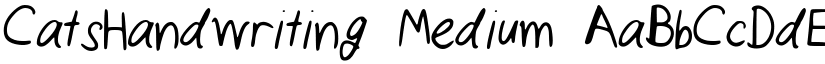 CatsHandwriting Medium font