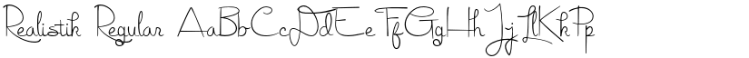 Realistik Regular font