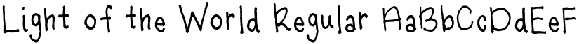 Light of the World Regular font